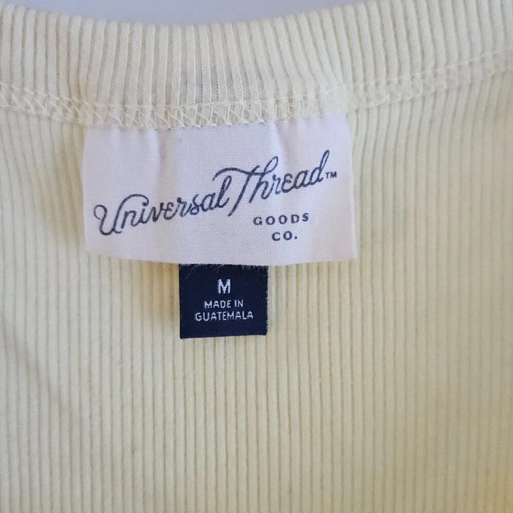 Universal Thread Yellow Scoopneck Slim Fit Medium Tank Top - Picture 4 of 5